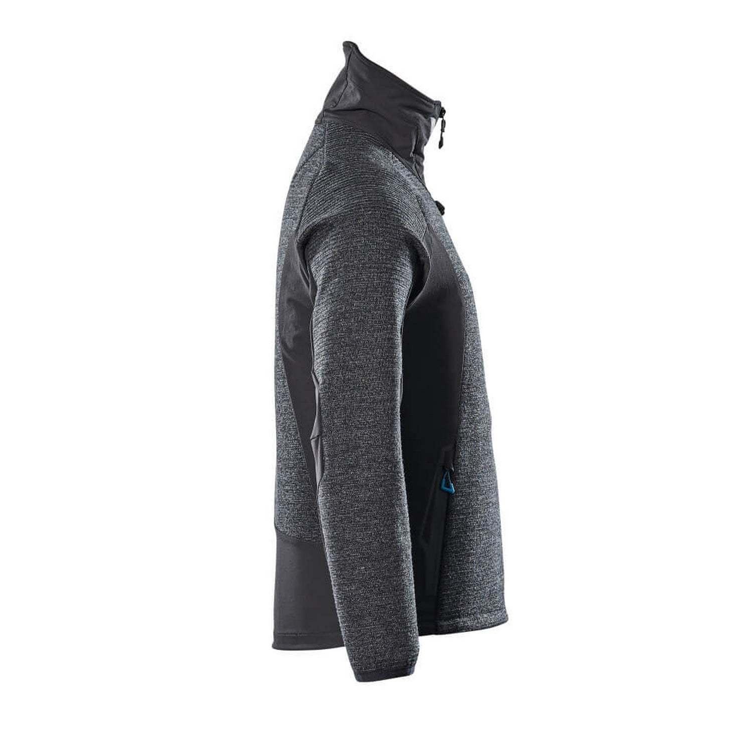 Black - Side - Mascot Mens Advanced Knitted Full Zip Jacket
