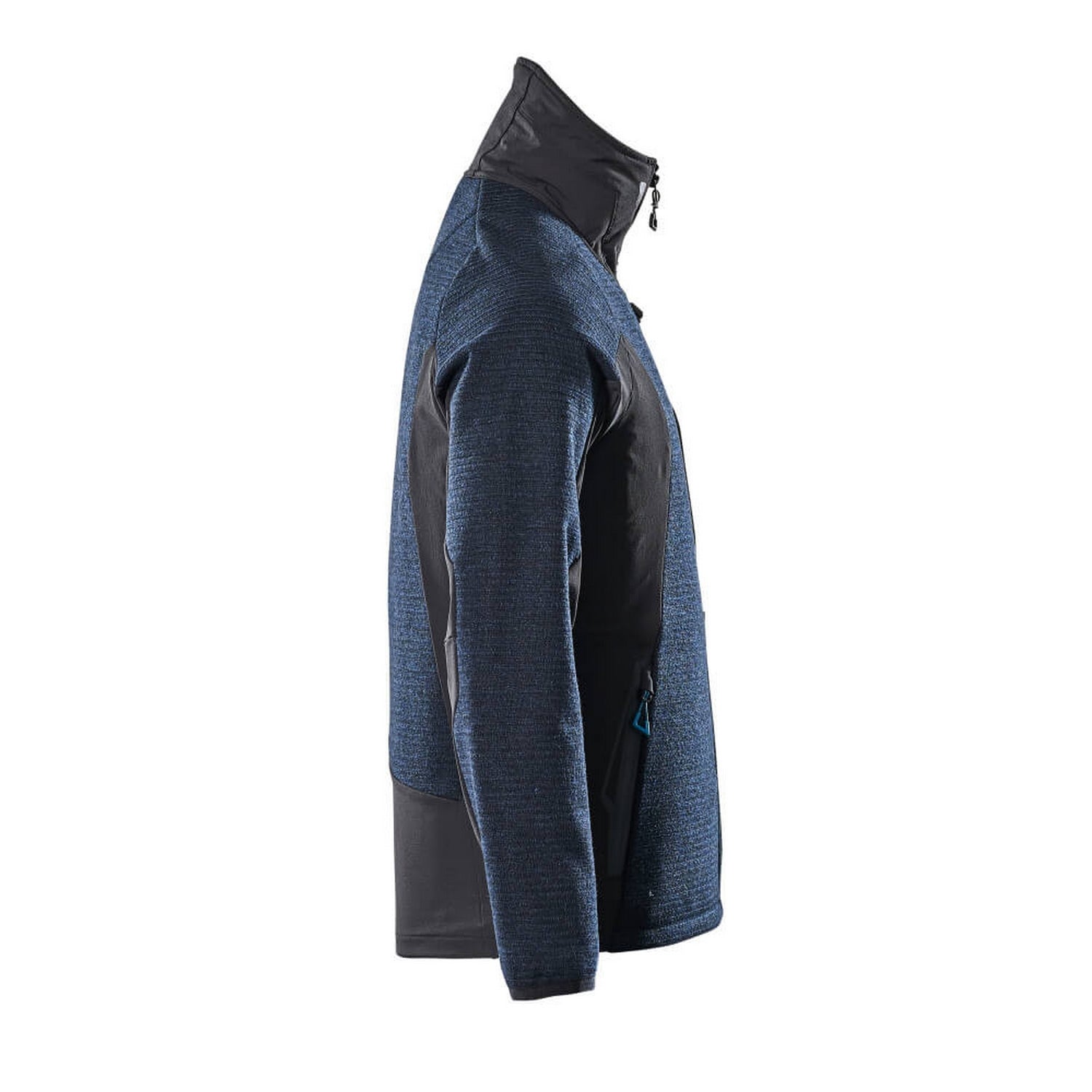 Dark Navy-Black - Side - Mascot Mens Advanced Knitted Full Zip Jacket