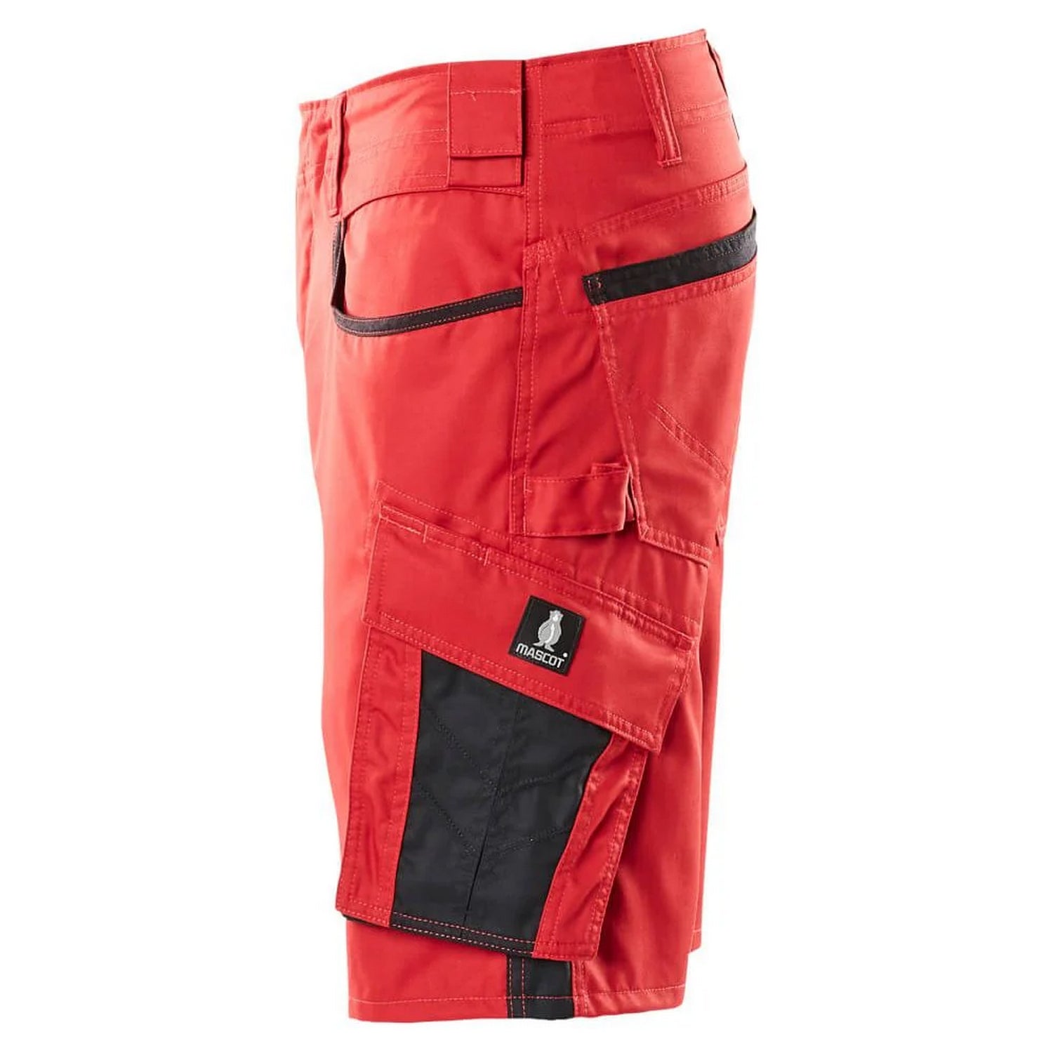 Red-Black - Lifestyle - Mascot Mens Unique Work Shorts