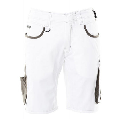 White-Dark Anthracite - Front - Mascot Mens Unique Work Shorts