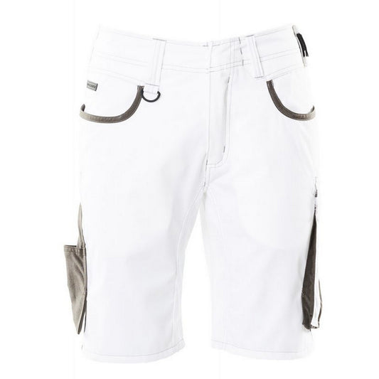 White-Dark Anthracite - Front - Mascot Mens Unique Work Shorts