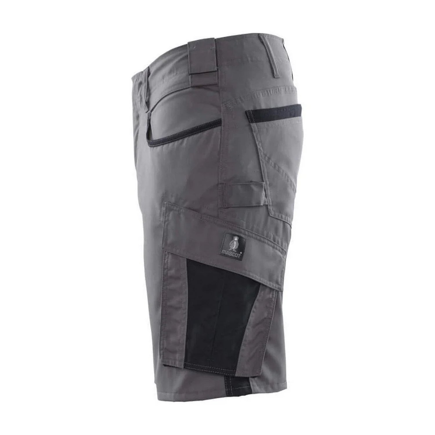 Anthracite-Black - Side - Mascot Mens Unique Work Shorts