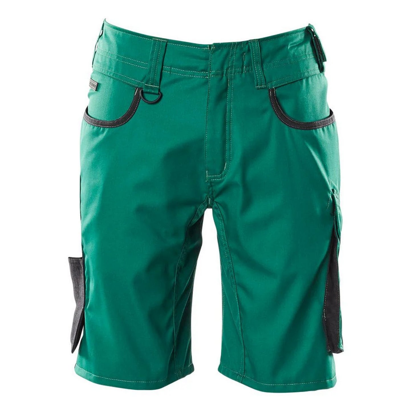 Green-Black - Front - Mascot Mens Unique Work Shorts