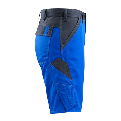 Royal Blue-Dark Navy - Side - Mascot Mens Light Sunbury Work Shorts