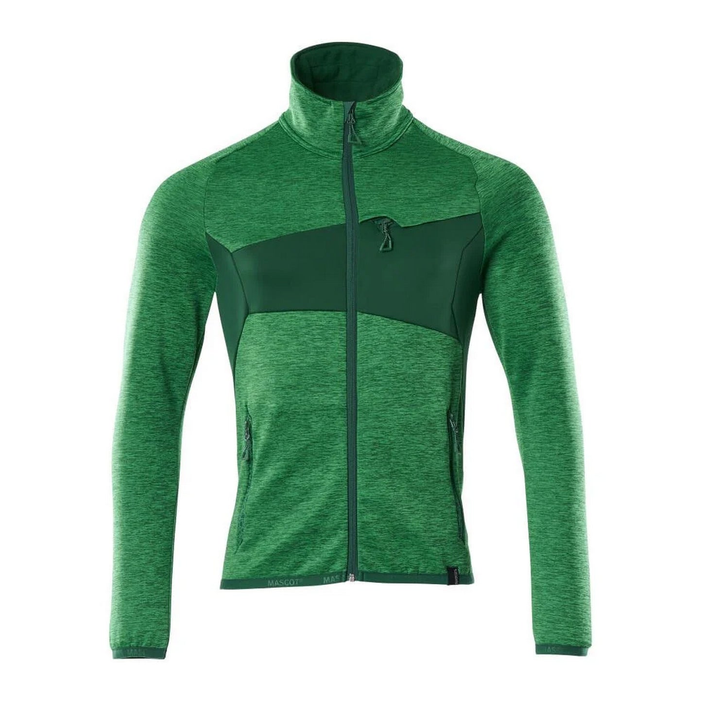 Grass Green-Green - Front - Mascot Mens Accelerate Fleece Jacket