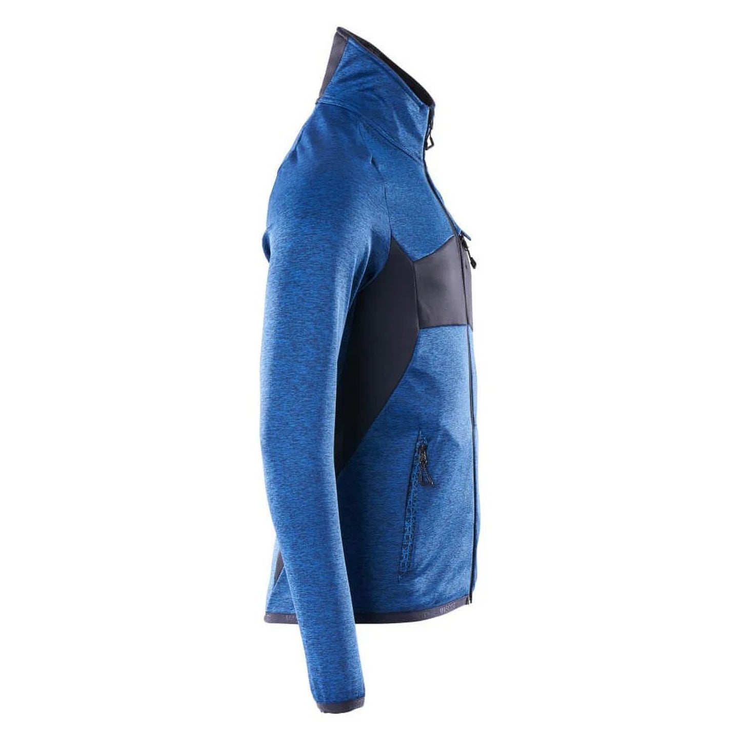 Azure Blue-Dark Navy - Side - Mascot Mens Accelerate Fleece Jacket