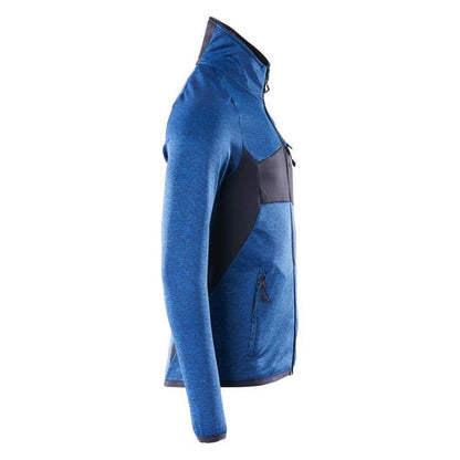Azure Blue-Dark Navy - Side - Mascot Mens Accelerate Fleece Jacket