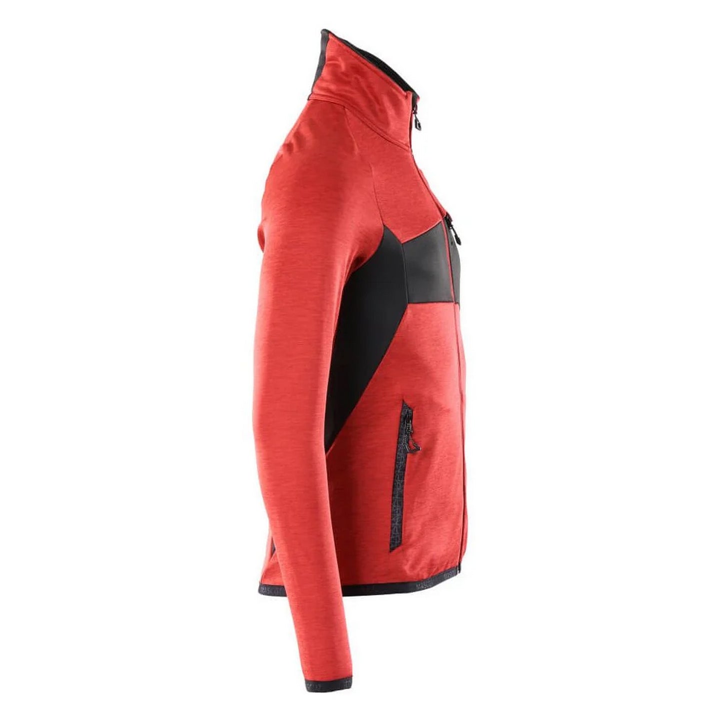 Traffic Red-Black - Side - Mascot Mens Accelerate Fleece Jacket