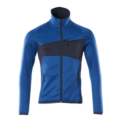 Azure Blue-Dark Navy - Front - Mascot Mens Accelerate Fleece Jacket