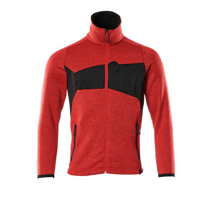 Traffic Red-Black - Front - Mascot Mens Accelerate Knitted Jacket