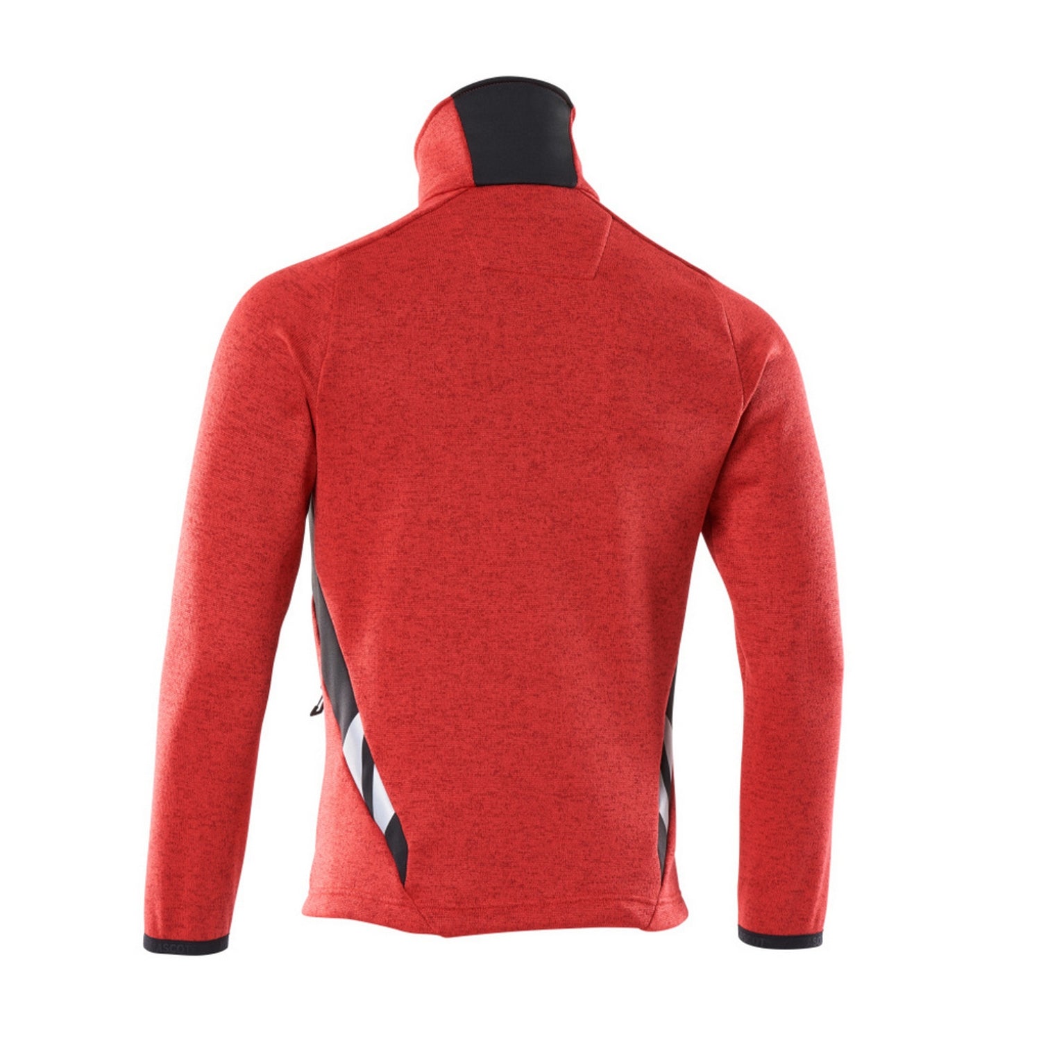 Traffic Red-Black - Back - Mascot Mens Accelerate Knitted Jacket