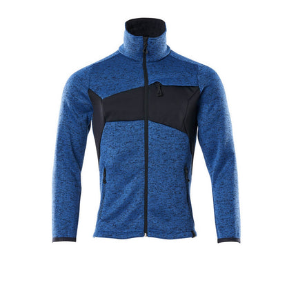 Azure Blue-Dark Navy - Front - Mascot Mens Accelerate Knitted Jacket