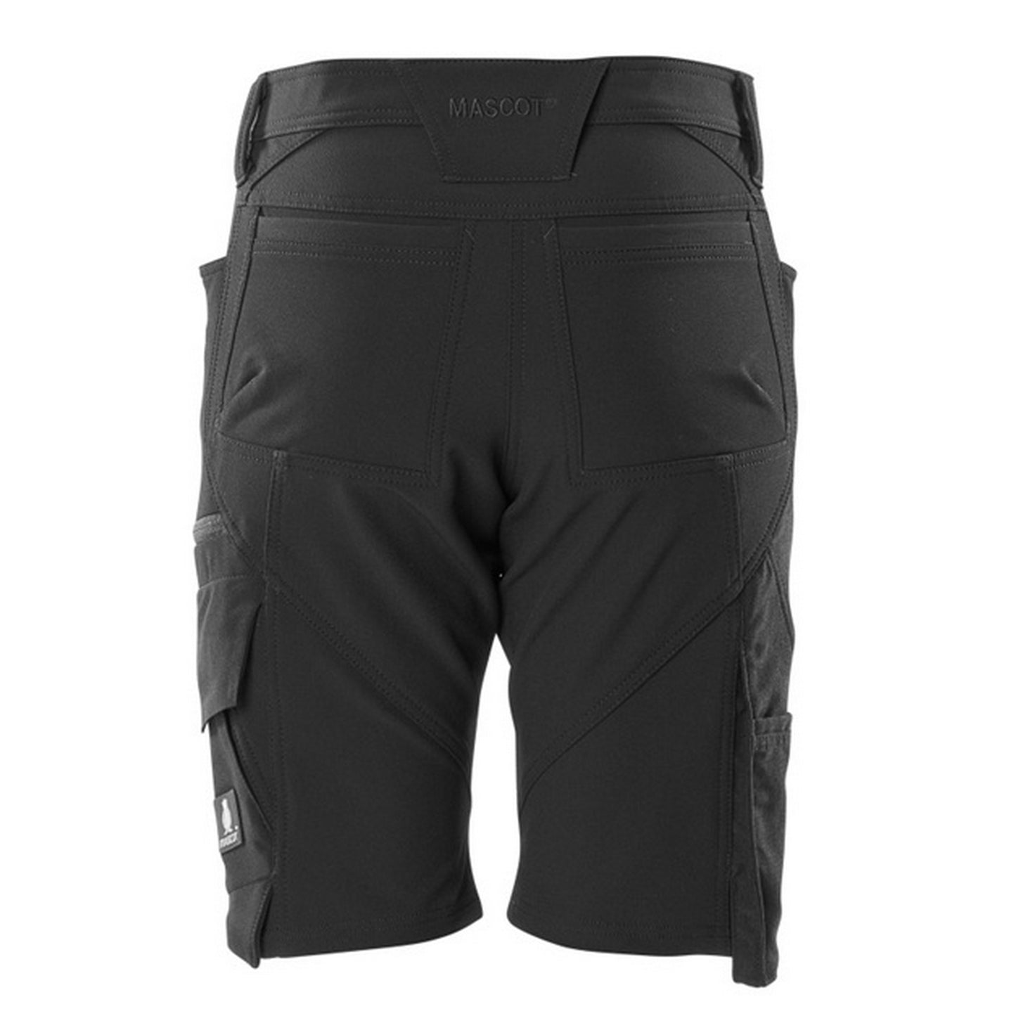 Black - Back - Mascot Mens Accelerate Work Shorts