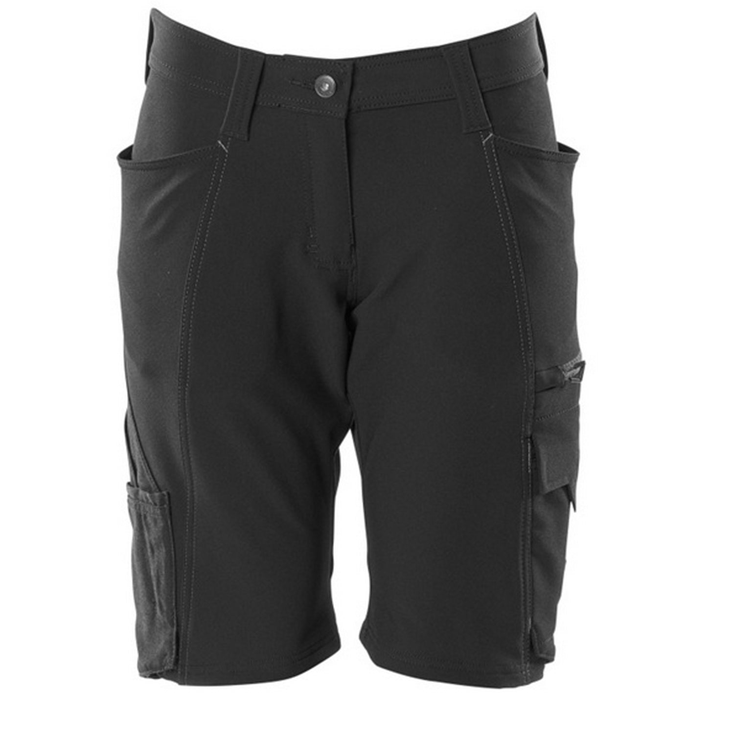 Black - Front - Mascot Mens Accelerate Work Shorts