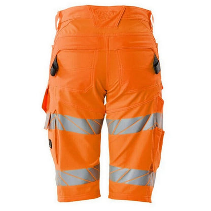 Hi Vis Orange - Back - Mascot Mens Accelerate Safe Work Shorts
