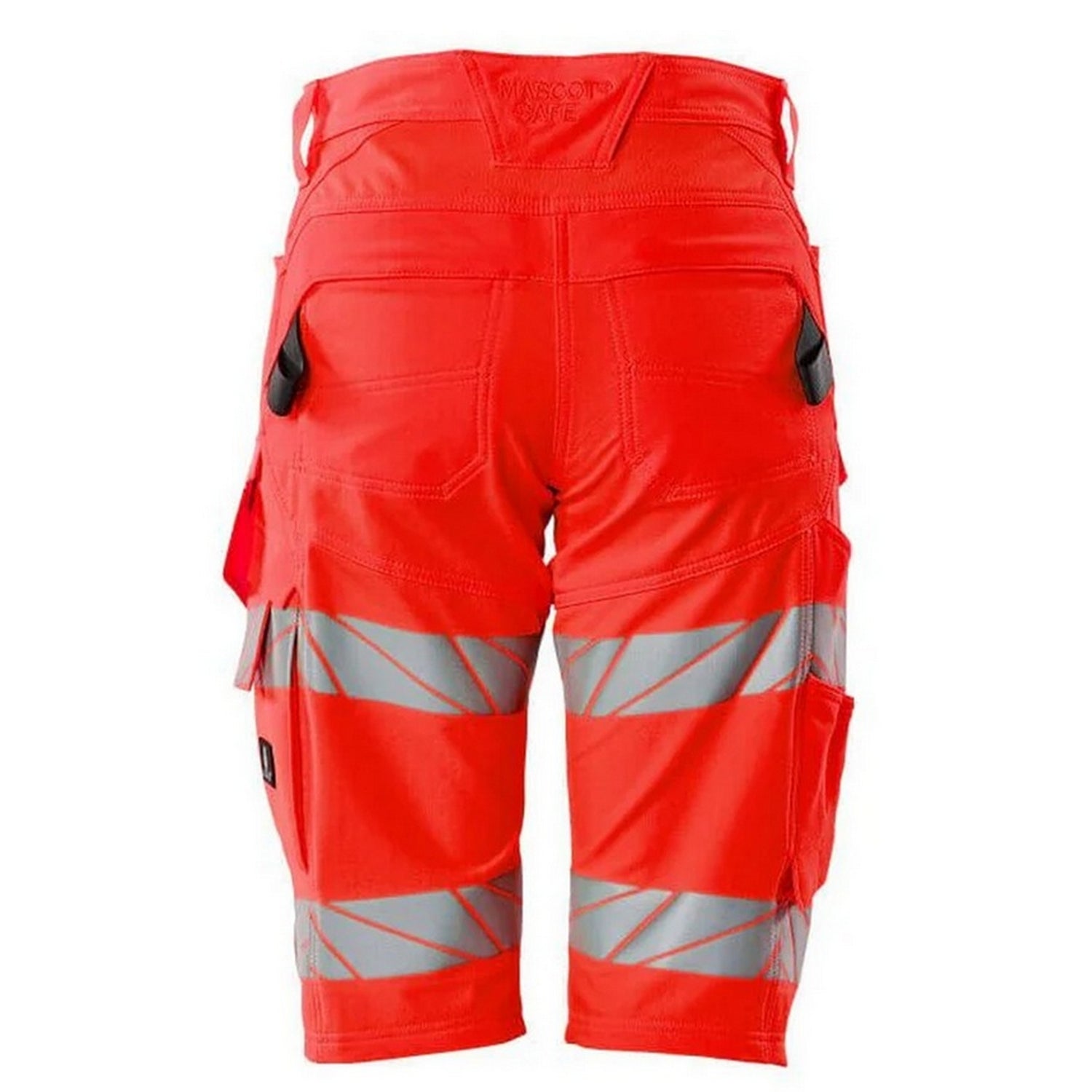 Hi Vis Red - Back - Mascot Mens Accelerate Safe Work Shorts