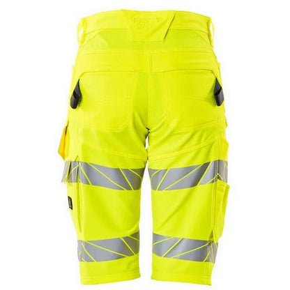 Hi Vis Yellow - Back - Mascot Mens Accelerate Safe Work Shorts