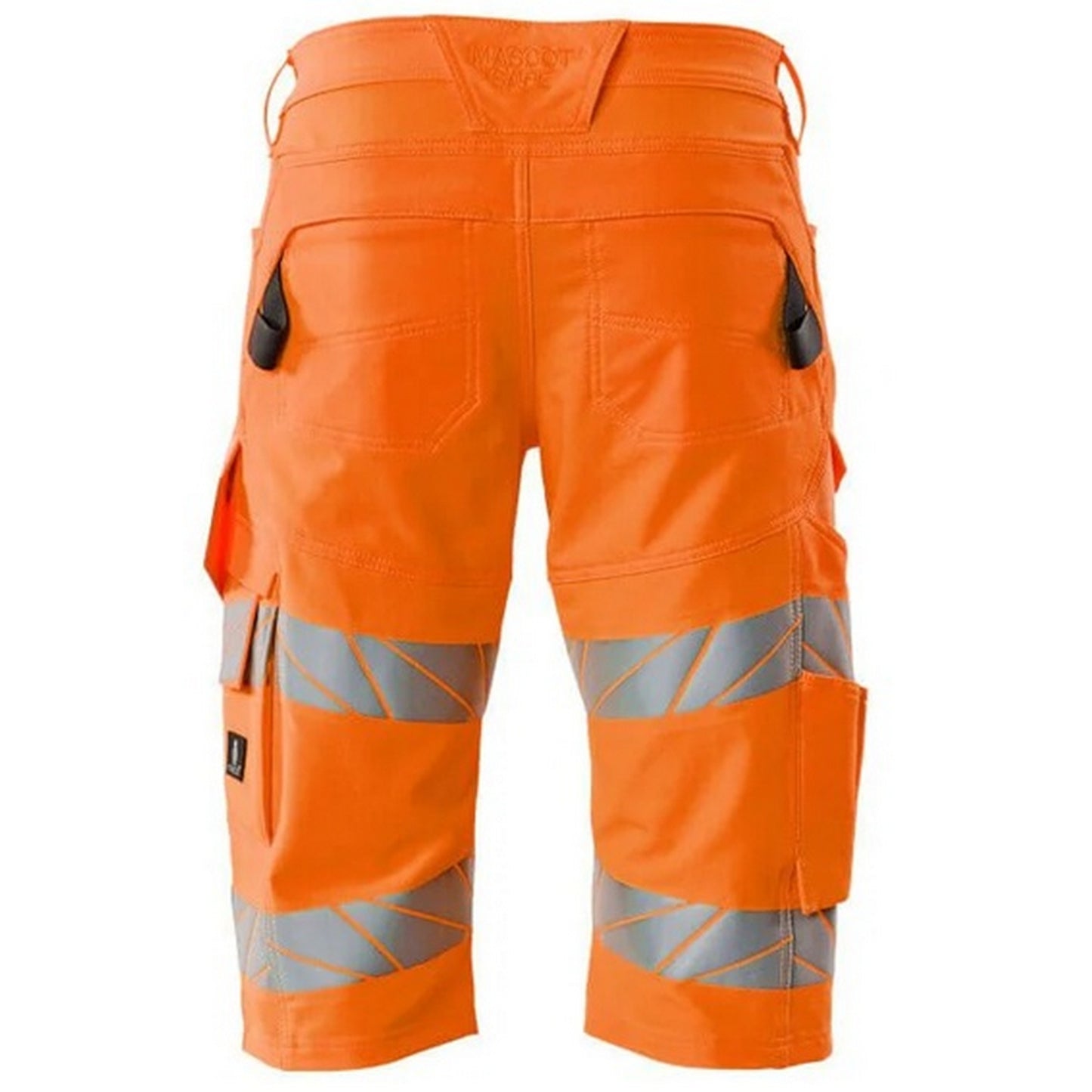 Hi Vis Orange - Back - Mascot Mens Accelerate Safe Long Length Work Shorts