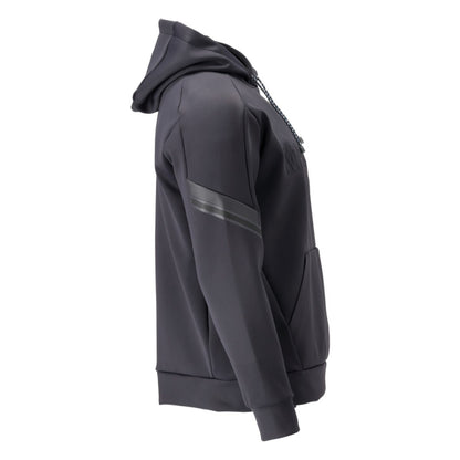 Dark Navy - Side - Mascot Mens Customised Fleece Hoodie