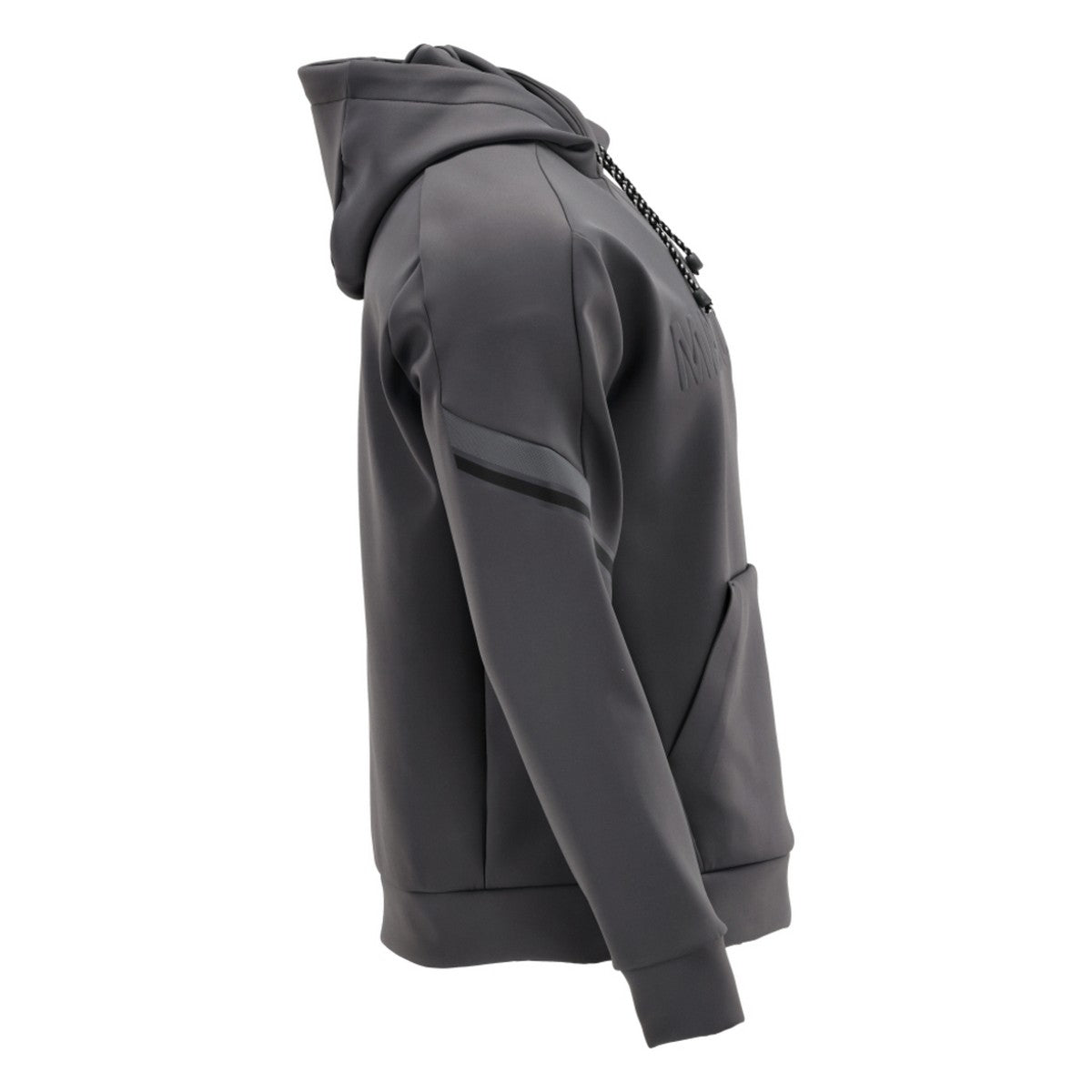 Stone Grey - Side - Mascot Mens Customised Fleece Hoodie