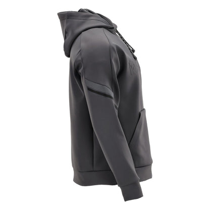 Stone Grey - Side - Mascot Mens Customised Fleece Hoodie