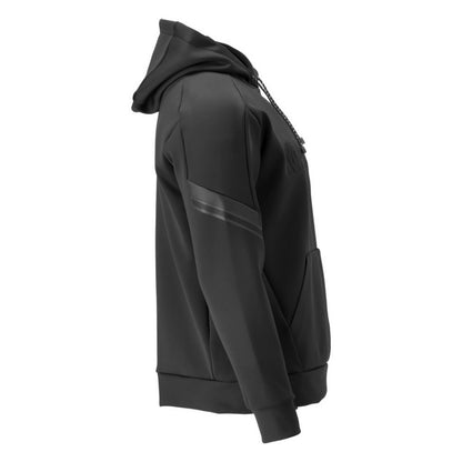 Black - Side - Mascot Mens Customised Fleece Hoodie
