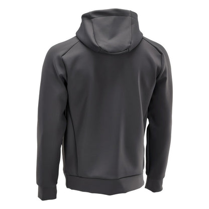 Stone Grey - Back - Mascot Mens Customised Plain Fleece Hoodie