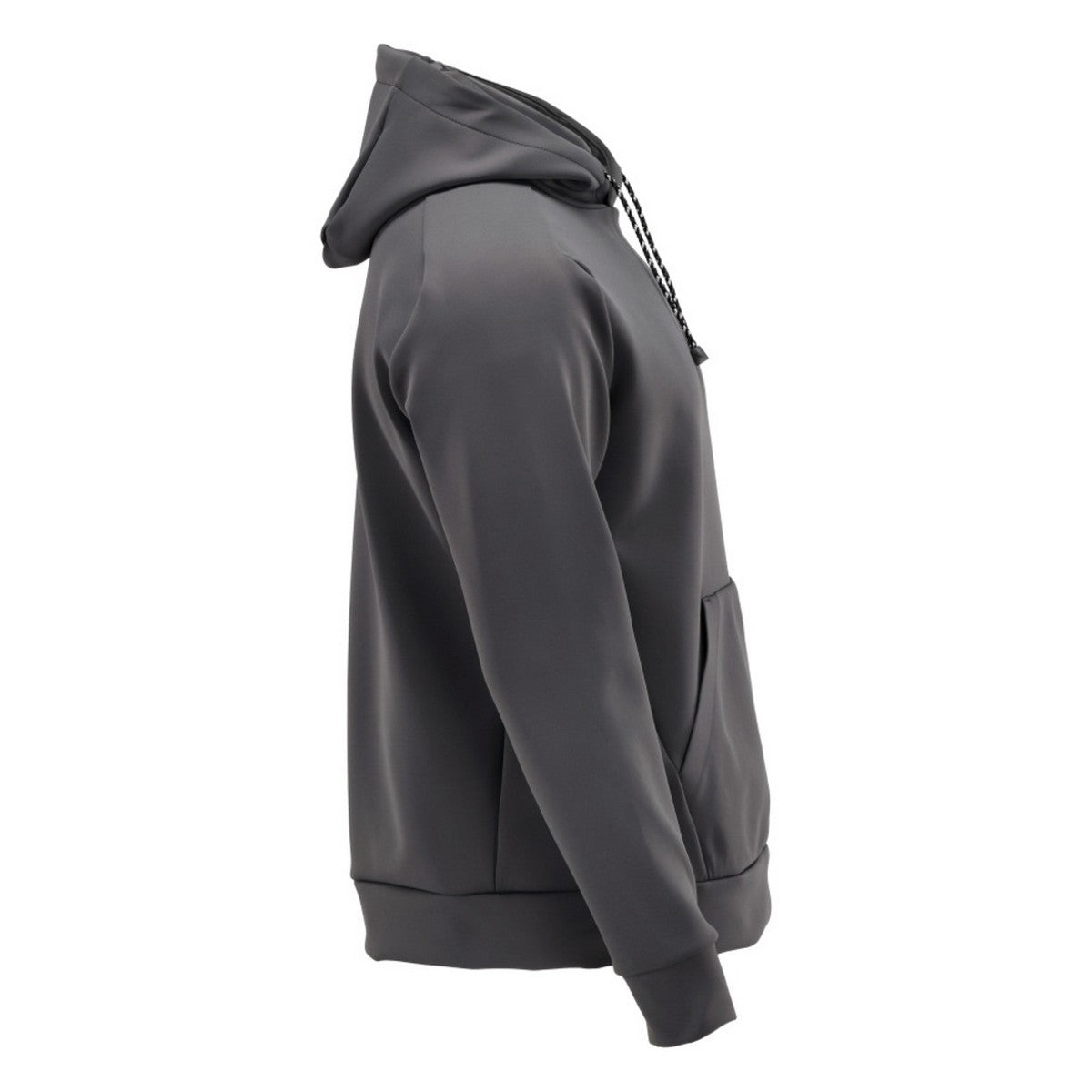 Stone Grey - Side - Mascot Mens Customised Plain Fleece Hoodie