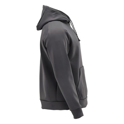 Stone Grey - Side - Mascot Mens Customised Plain Fleece Hoodie