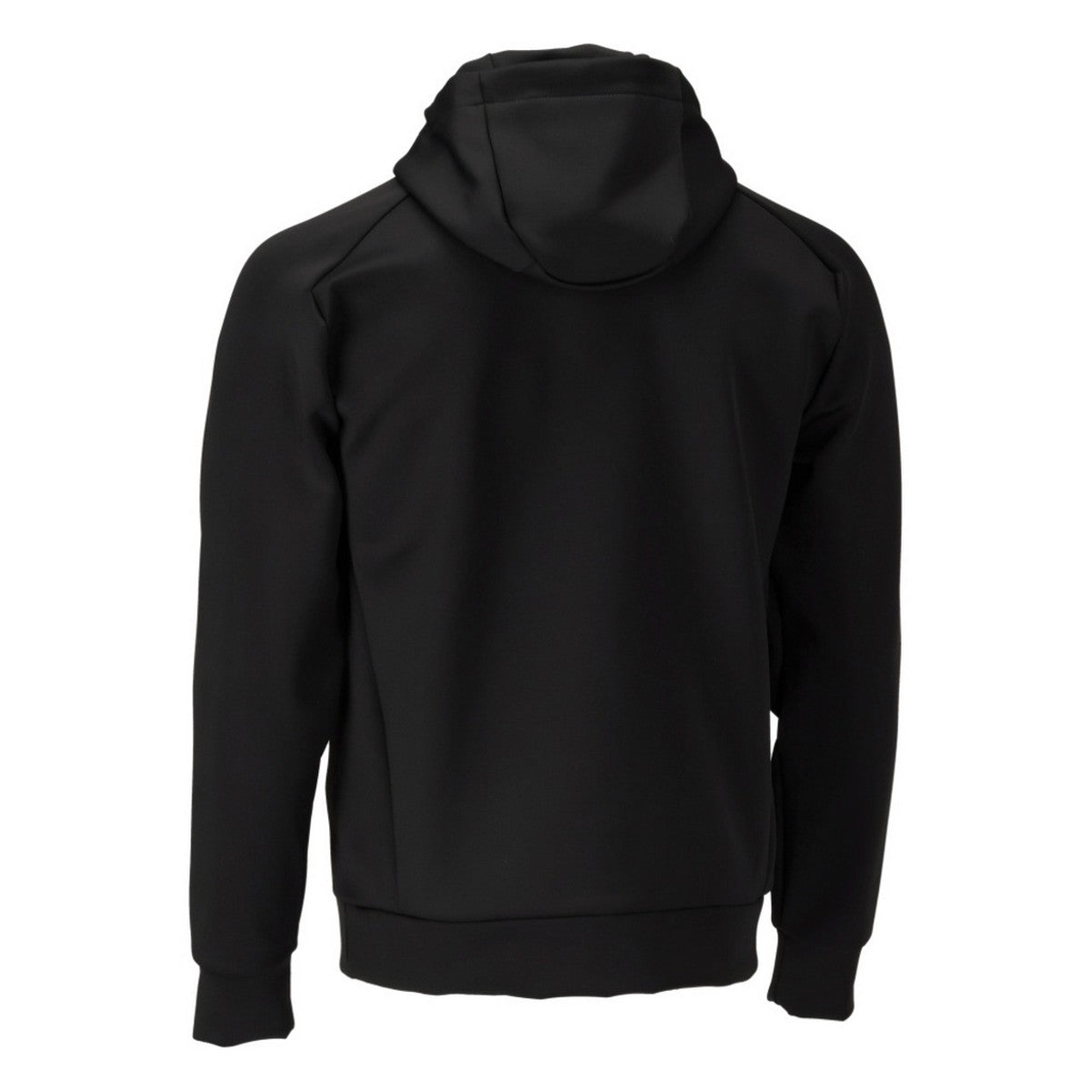 Black - Back - Mascot Mens Customised Plain Fleece Hoodie