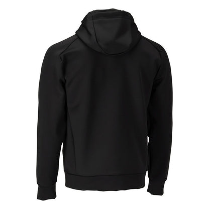 Black - Back - Mascot Mens Customised Plain Fleece Hoodie