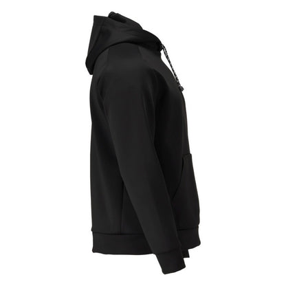 Black - Side - Mascot Mens Customised Plain Fleece Hoodie