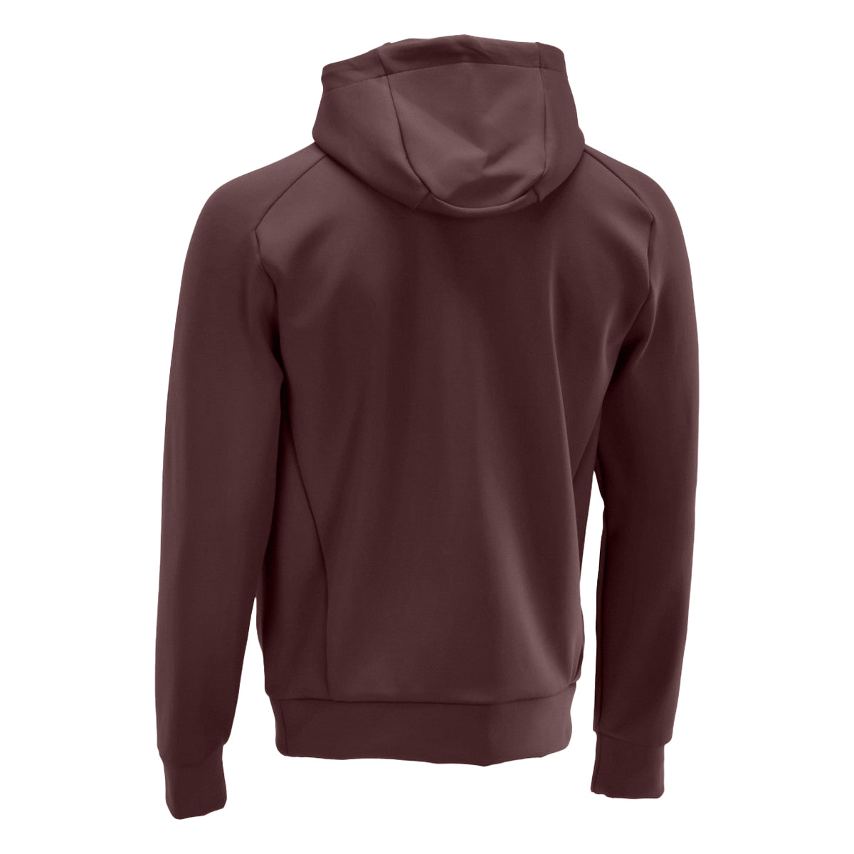 Bordeaux - Back - Mascot Mens Customised Plain Fleece Hoodie