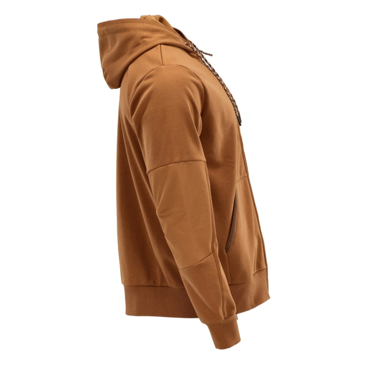 Nut Brown - Side - Mascot Mens Customised Windproof Full Zip Hoodie