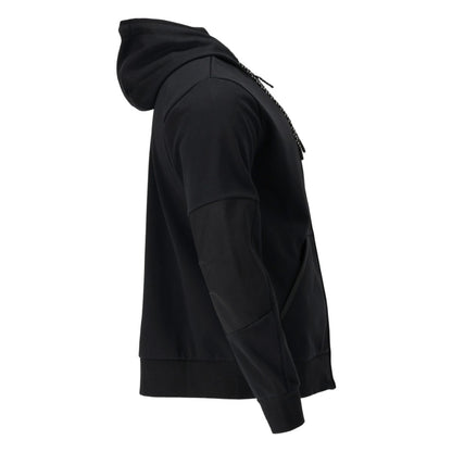Black - Side - Mascot Mens Customised Windproof Full Zip Hoodie
