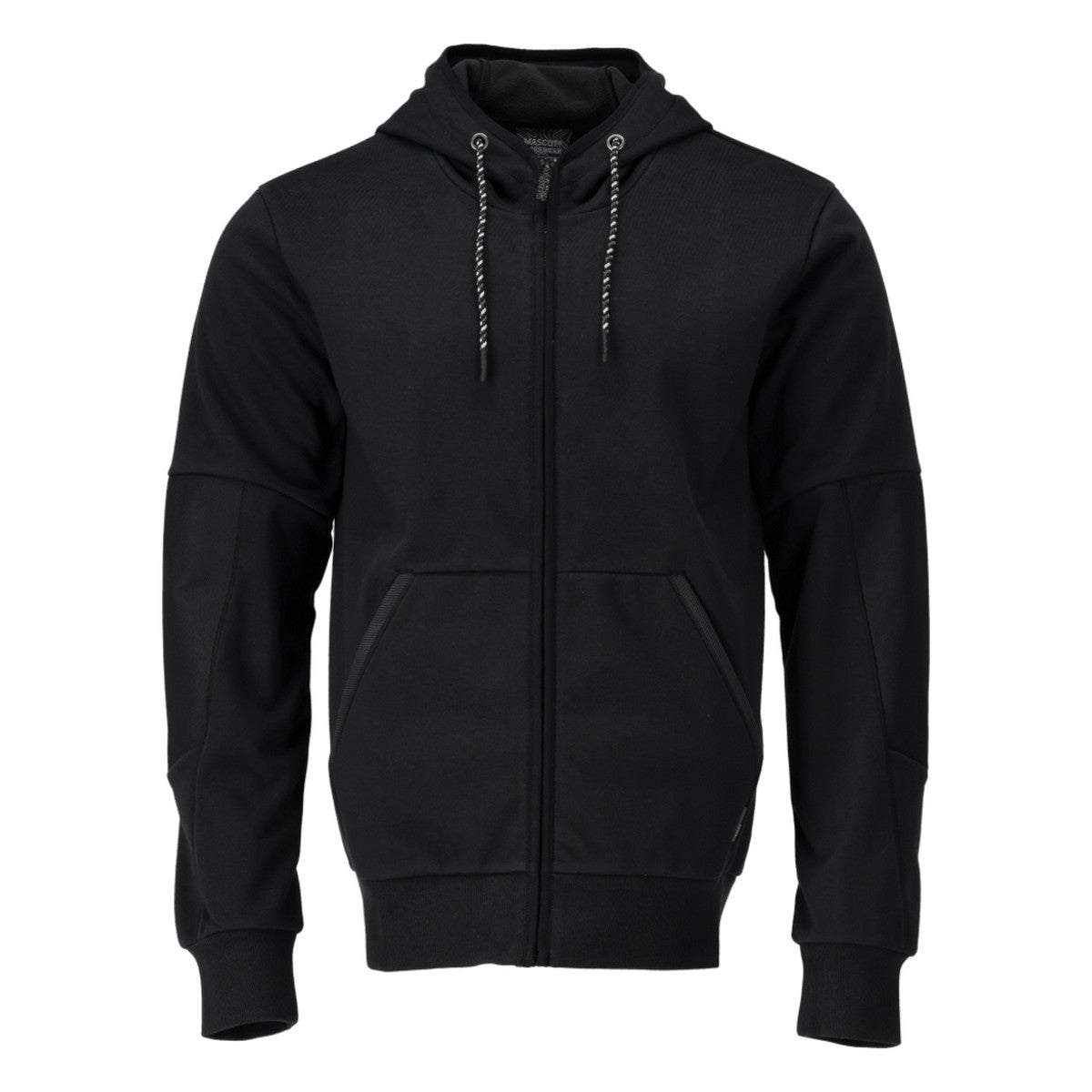 Black - Front - Mascot Mens Customised Windproof Full Zip Hoodie