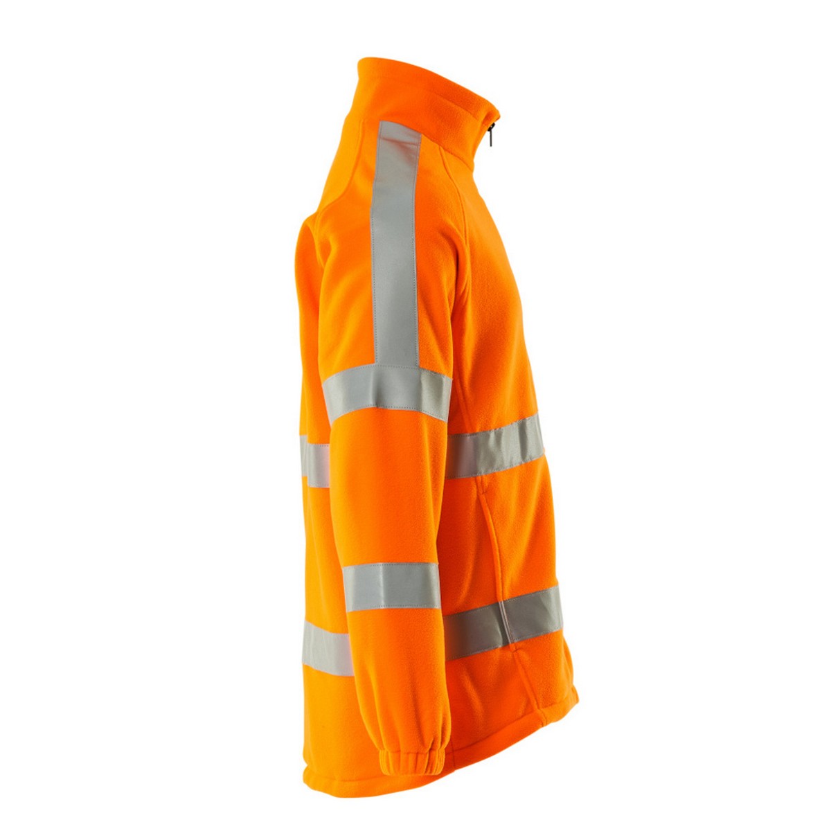 Orange - Side - Mascot Mens Safe Arctic Hi-Vis Safety Fleece Jacket
