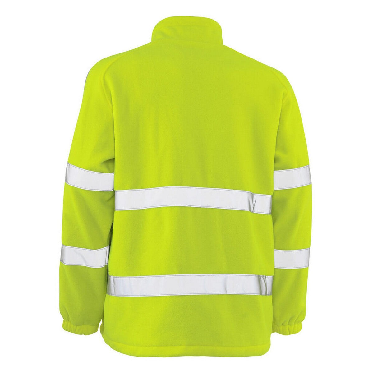Yellow - Back - Mascot Mens Safe Arctic Hi-Vis Safety Fleece Jacket