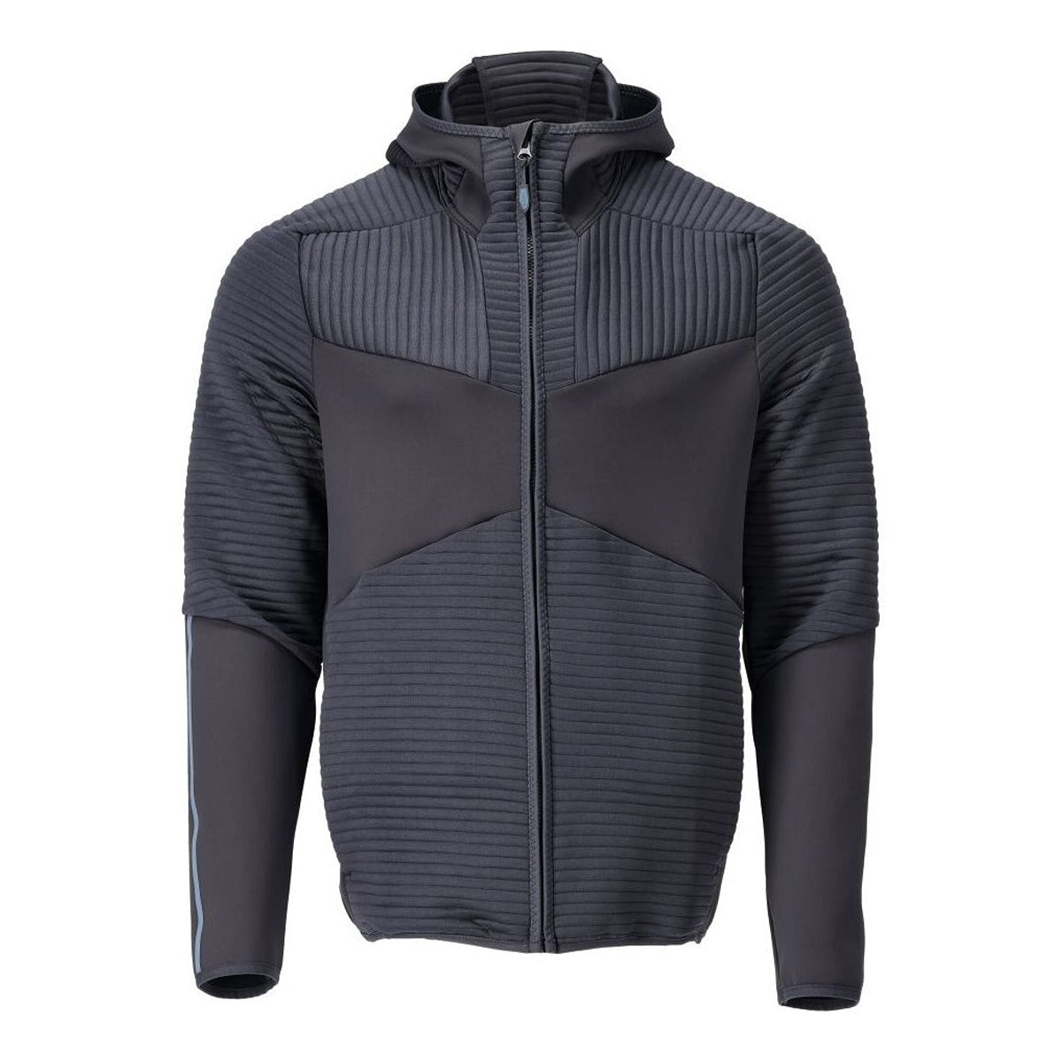 Dark Navy - Front - Mascot Mens Customised Hooded Fleece Jacket