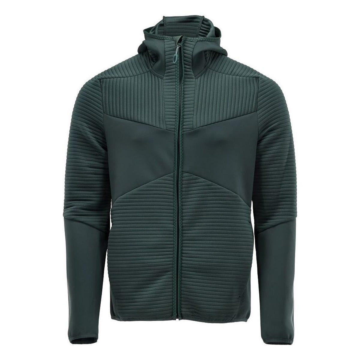 Forest Green - Front - Mascot Mens Customised Hooded Fleece Jacket