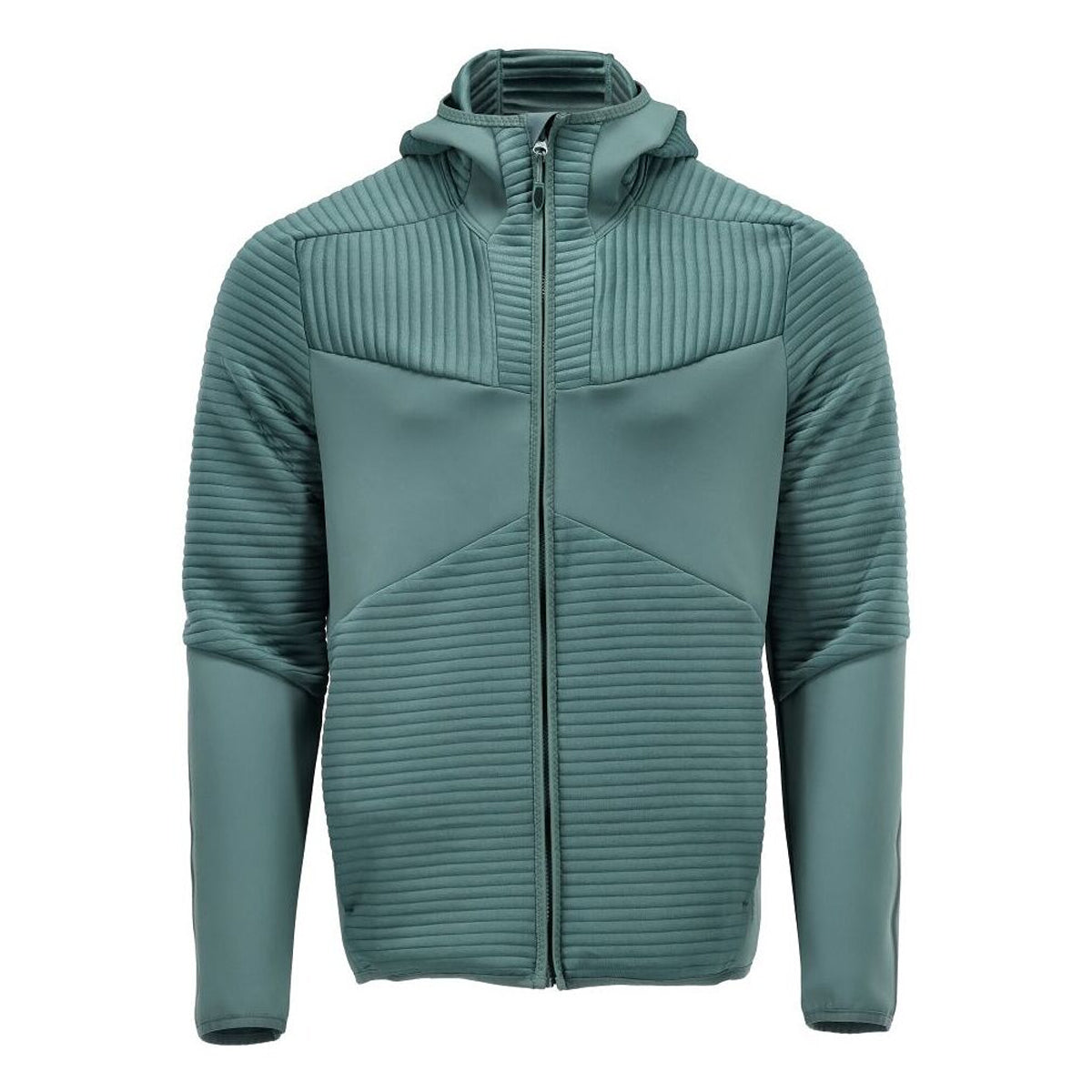 Light Forest Green - Front - Mascot Mens Customised Hooded Fleece Jacket