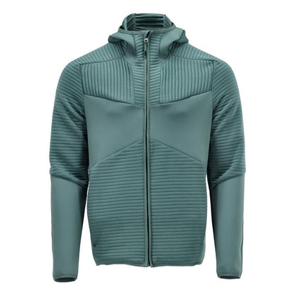 Light Forest Green - Front - Mascot Mens Customised Hooded Fleece Jacket