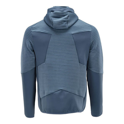 Stone Blue - Back - Mascot Mens Customised Hooded Fleece Jacket