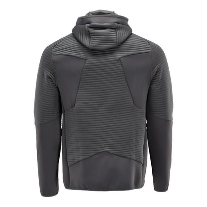 Stone Grey - Back - Mascot Mens Customised Hooded Fleece Jacket