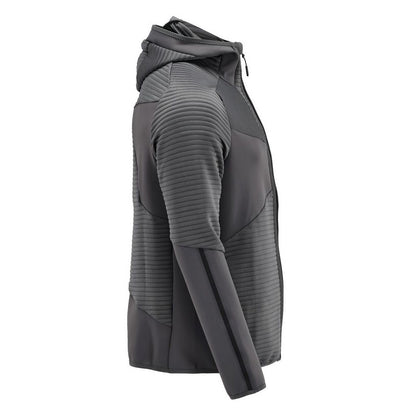 Stone Grey - Side - Mascot Mens Customised Hooded Fleece Jacket