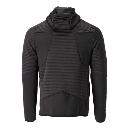 Black - Back - Mascot Mens Customised Hooded Fleece Jacket