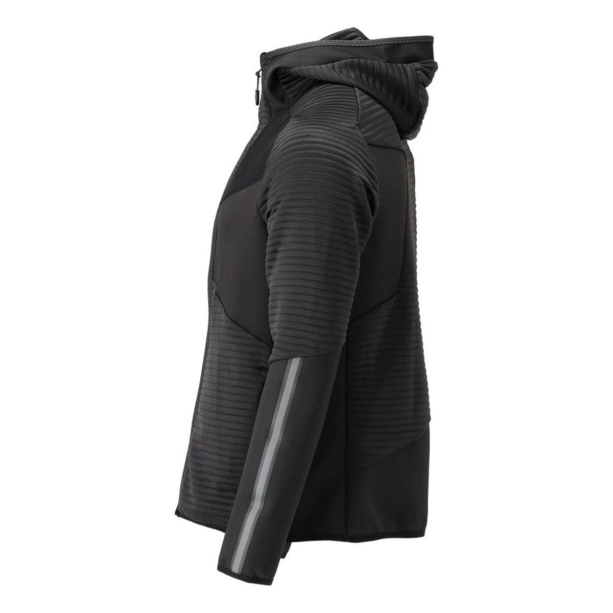Black - Lifestyle - Mascot Mens Customised Hooded Fleece Jacket