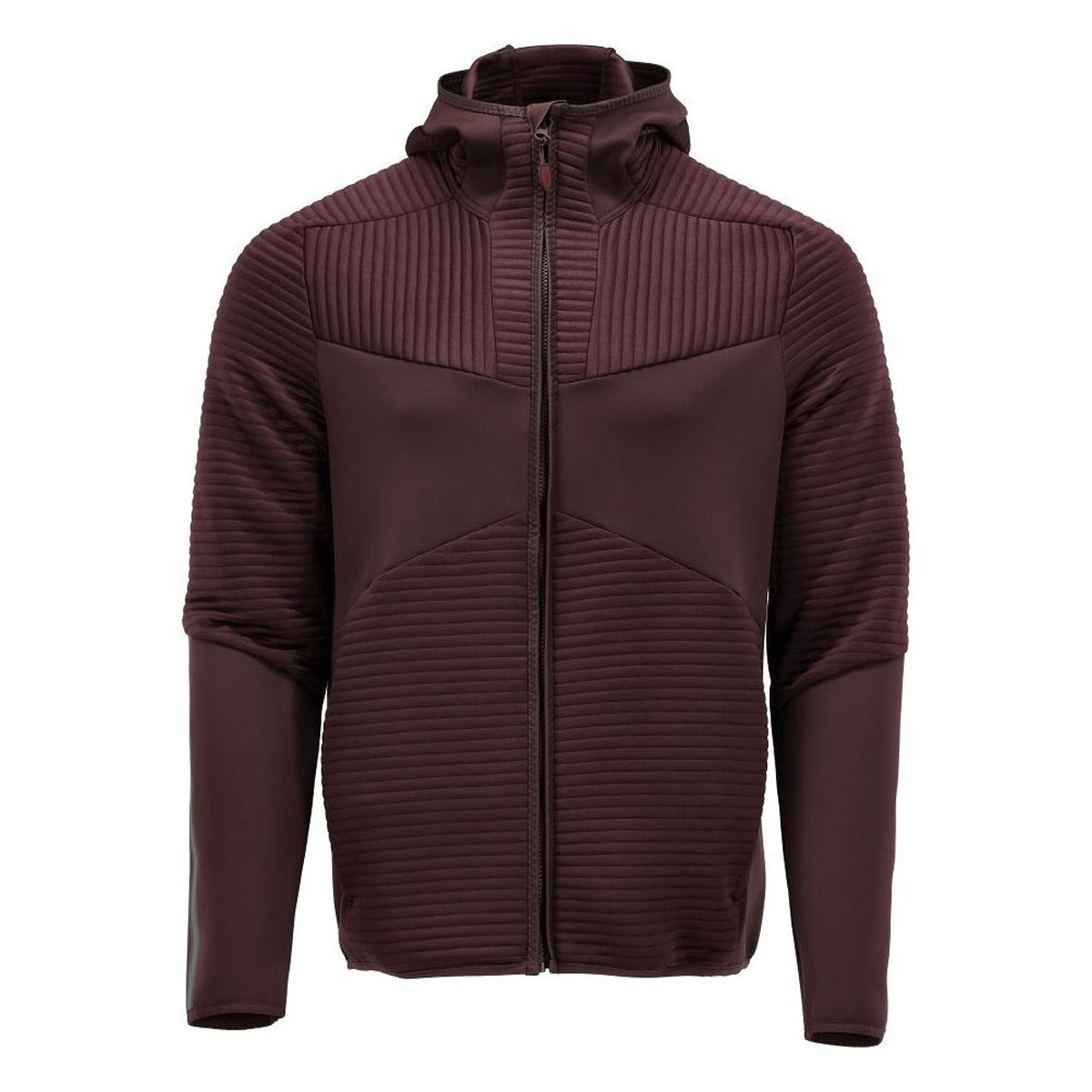 Bordeaux - Front - Mascot Mens Customised Hooded Fleece Jacket