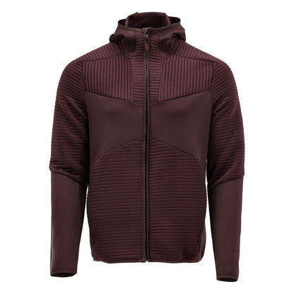 Bordeaux - Front - Mascot Mens Customised Hooded Fleece Jacket