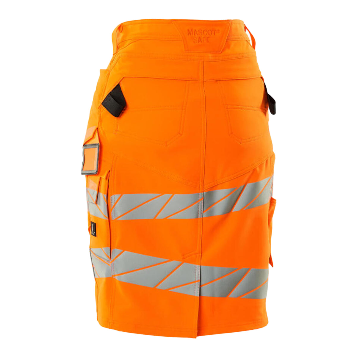 Orange - Back - Mascot Womens-Ladies Accelerate Safe High-Vis Fitted Skirt
